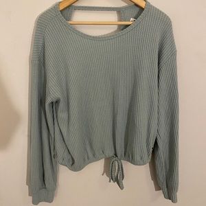 Hollister Long Sleeve Crew Neck with Open Back